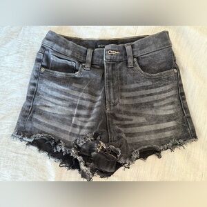 Kendall & Kylie Black Distressed Denim Shorts